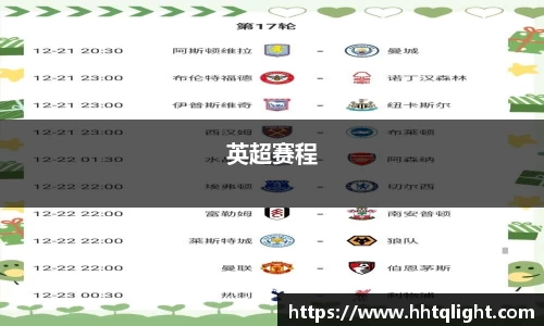 英超赛程